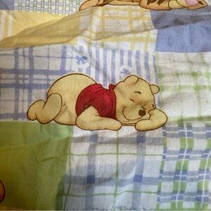 Disney Winnie the Pooh Pooh’s “Days of Hunny” handmade vintage crib sheet